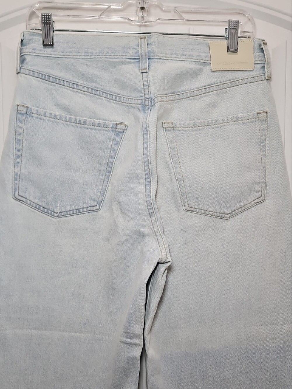 Citizens Of Humanity AYLA Wide Leg Jean Size 27 New Raw Hem Crop - Picture 9 of 15